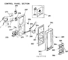 Kenmore 1039777710 control panel section diagram