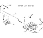 Kenmore 1039857810 power lock section diagram