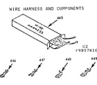 Kenmore 1039857810 wire harness & components diagram