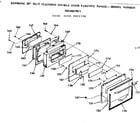 Kenmore 1039857811 oven door section diagram