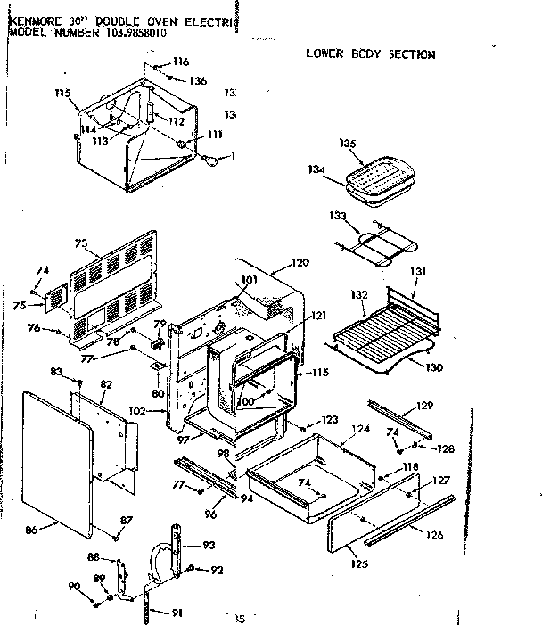Lower body section