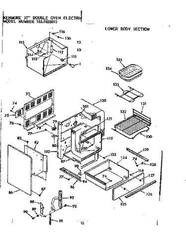 Lower body section