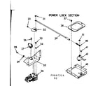 Kenmore 1039867324 power lock section diagram