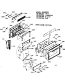 Oven door section