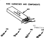 Kenmore 1039867324 wire harnesses & components diagram