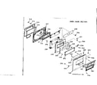 Kenmore 1039867510 lower oven door section diagram