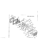 Lower oven door section