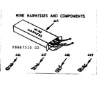 Kenmore 1039867520 wire harnesses & components diagram