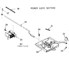 Kenmore 1039867640 power lock section diagram