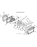 Oven door section