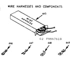 Kenmore 1039867660 wire harnesses & components diagram