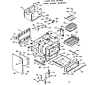 Kenmore 1039867810 lower body section diagram