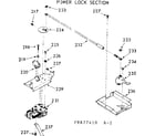 Kenmore 1039877440 power lock section diagram