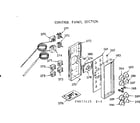 Kenmore 1039877440 control panel section diagram