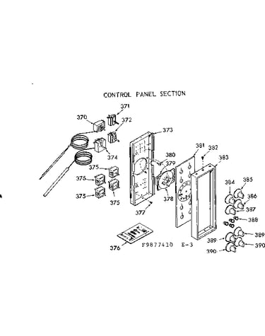 Control panel section
