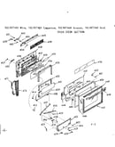 Oven door section