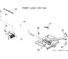 Kenmore 1039877710 power lock section diagram