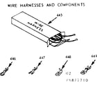 Kenmore 1039877710 wire harness and components diagram