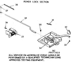 Kenmore 1039877810 power lock section diagram