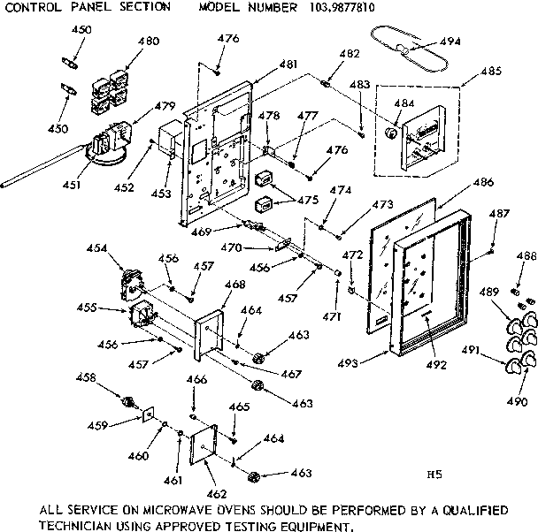 CONTROL PANEL SECTION
