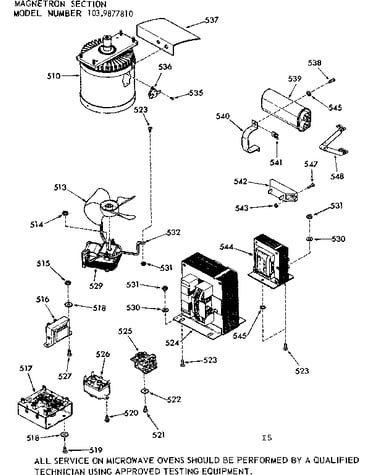 Magnetron section