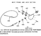 Kenmore 1039877810 meat probe and jack section diagram