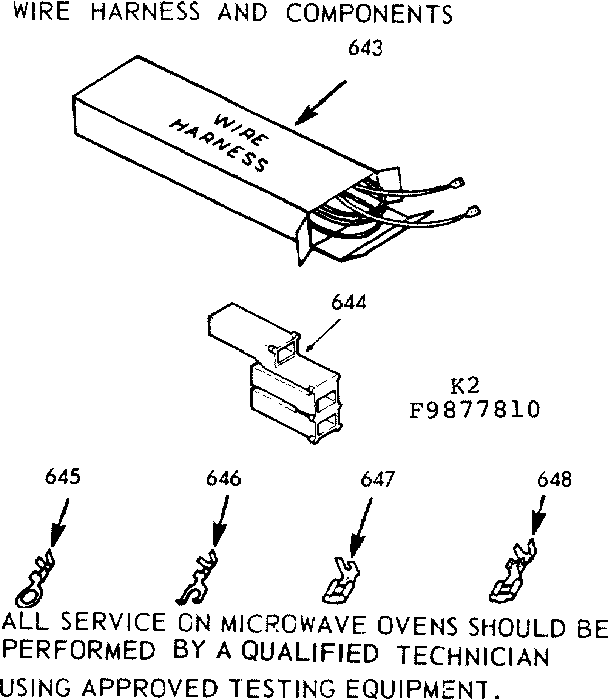 WIRE HARNESS AND COMPONENTS