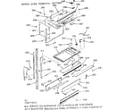 Kenmore 1039877811 upper oven pedestal section diagram