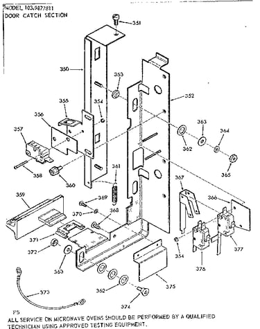 Door catch section