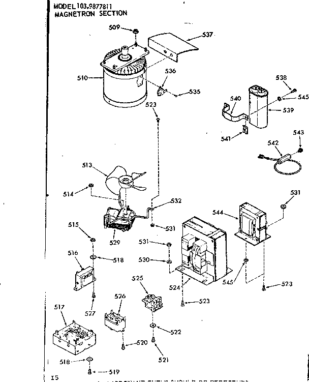 Magnetron section