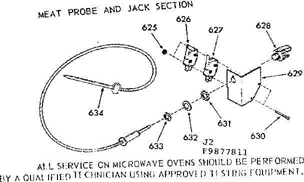 Meat probe and jack section
