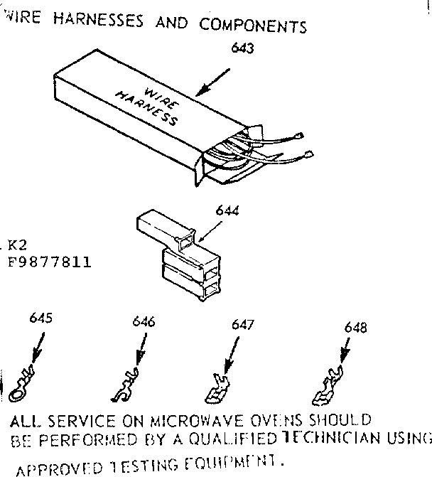 WIRE HARNESS AND COMPONENTS