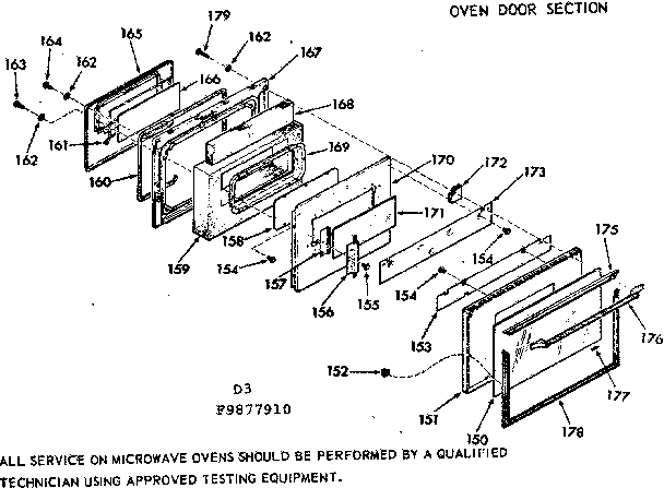 OVEN DOOR SECTION