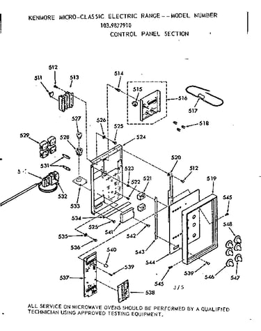 Control panel section