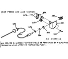Kenmore 1039877910 meat probe and jack section diagram