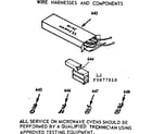 Kenmore 1039877910 wire harnesses and components diagram