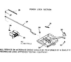 Kenmore 1039877912 power lock section diagram