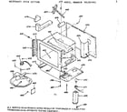 Kenmore 1039877912 microwave oven section diagram