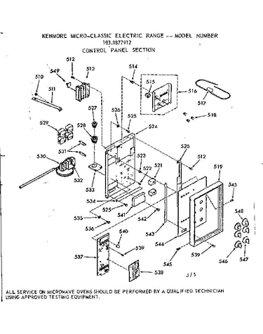 Control panel section
