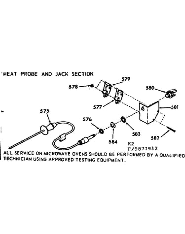 Meat probe and jack section