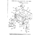Kenmore 1039877913 microwave oven section diagram