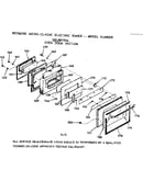 Oven door section