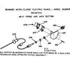 Kenmore 1039877914 meat probe and jack section diagram