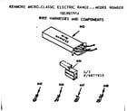 Kenmore 1039877914 wire harnesses and components diagram