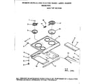 Kenmore 1039877915 main top section diagram