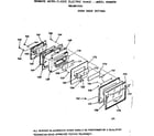 Kenmore 1039877915 oven door section diagram