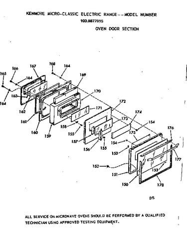 Oven door section