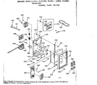 Kenmore 1039877915 control panel section diagram