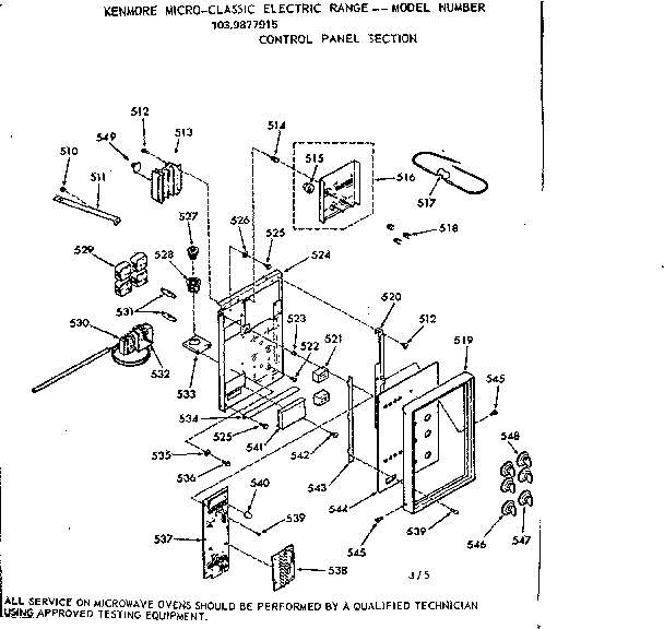 Control panel section