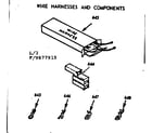 Kenmore 1039877915 wire harnesses and components diagram